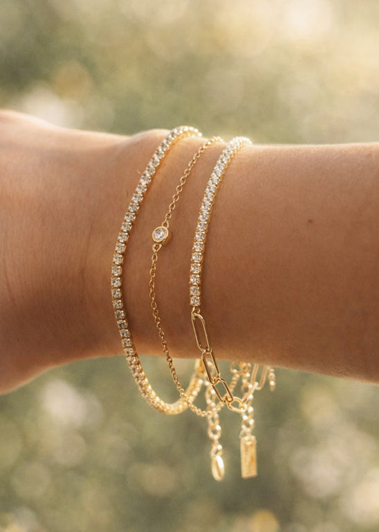 neptune muse und plain armbänder 18k vergoldet mobijou